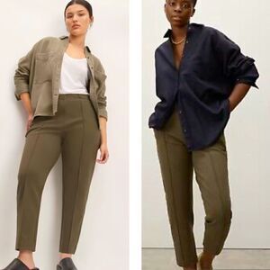 Everlane NWT Women’s Dark Olive Forest Green Dream Stretch Pant with Pockets XS
